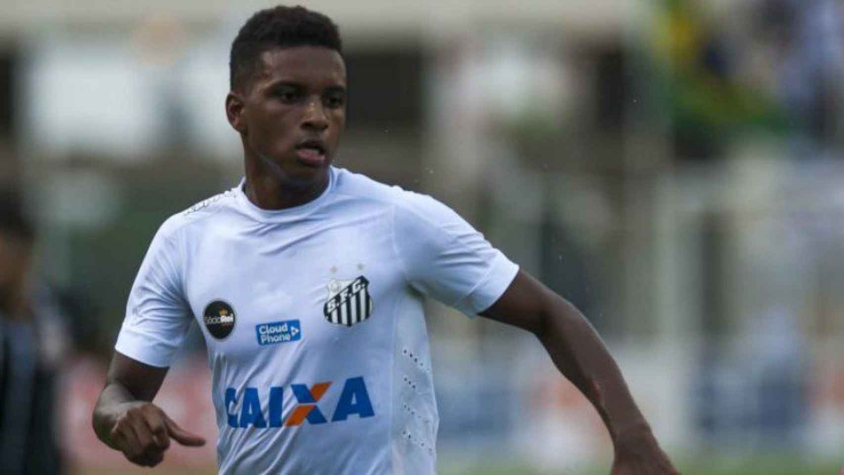 Rodrygo, jugador del Santos. Foto santos.com.br