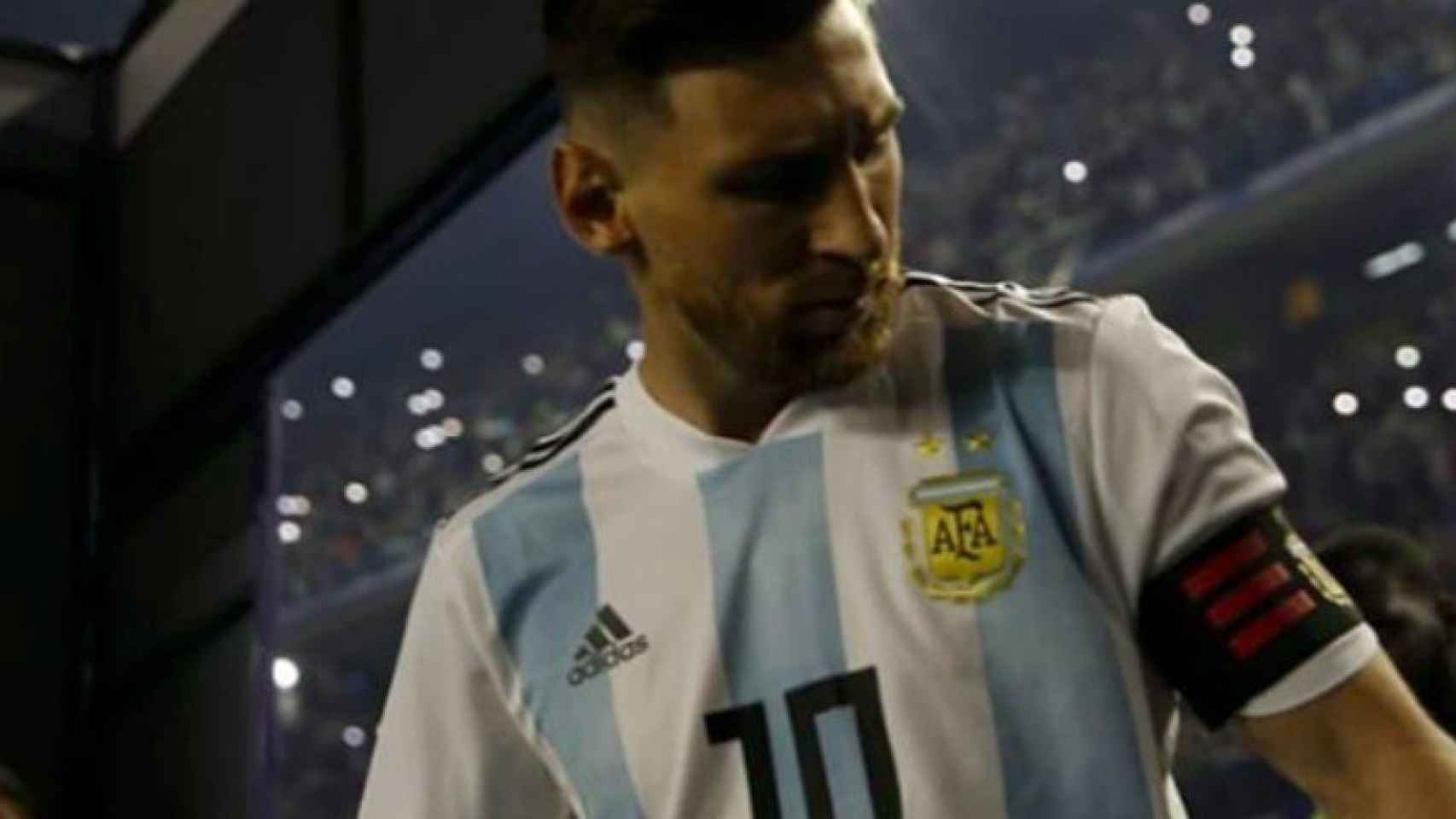 Messi, con Argentina. Foto Instagram (@afaseleccion)