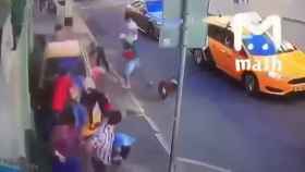Taxista atropella a varias personas en el centro de Moscú