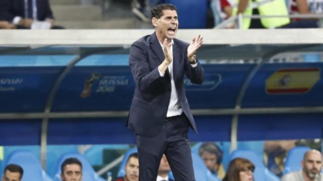 Hierro, en el partido ante Portugal. Foto: Twitter (@sefutbol).