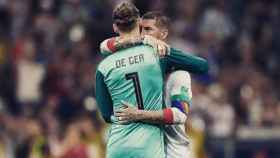 David De Gea se abraza a Sergio Ramos. Foto: Instagram (@d_degeaofficial).
