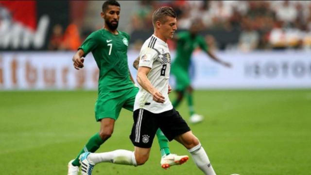 Kroos en el amistoso ante Arabia Saudí. Foto: dfb.de