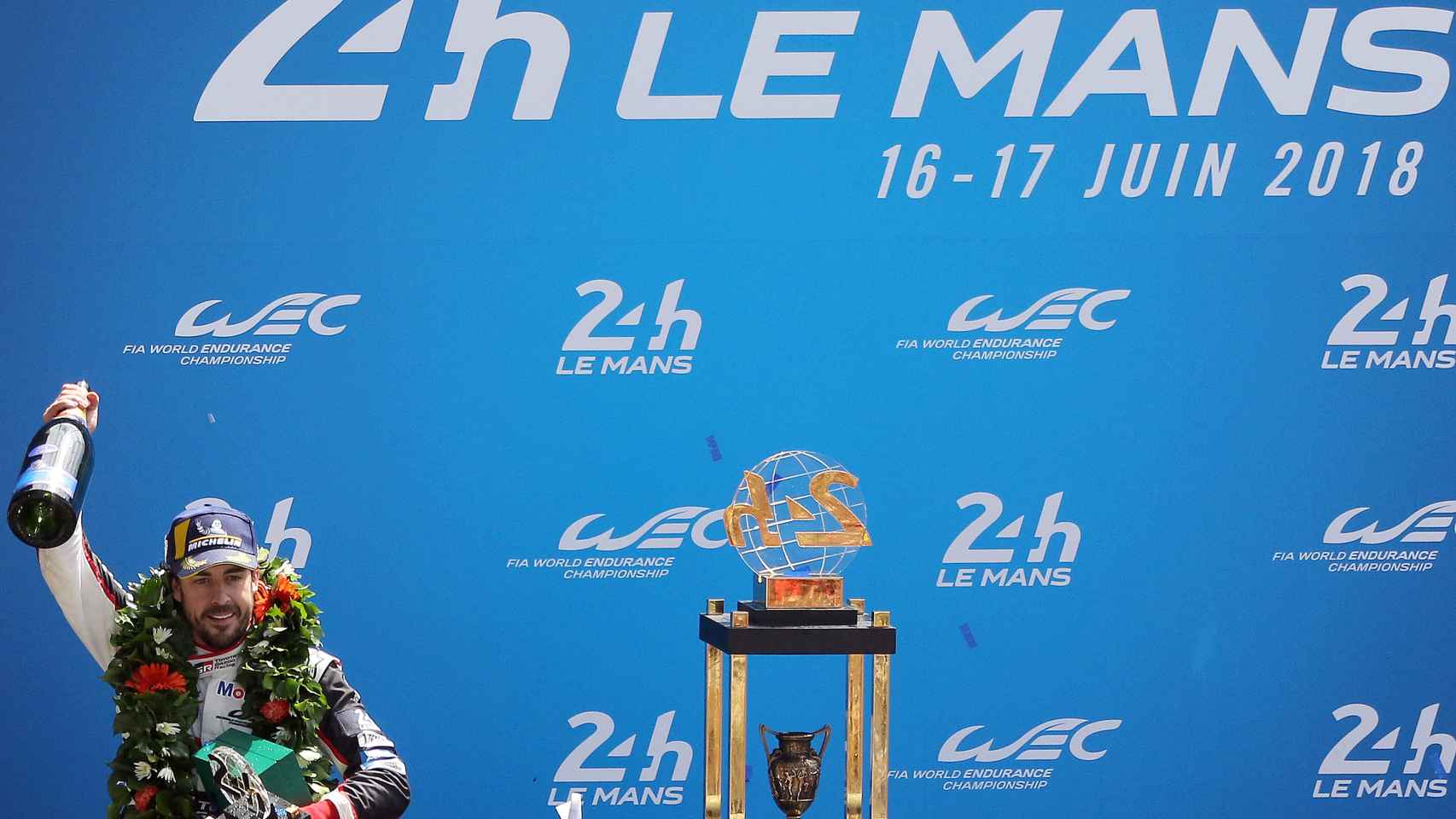 Fernando Alonso, campeón en las 24 Horas de Le Mans.