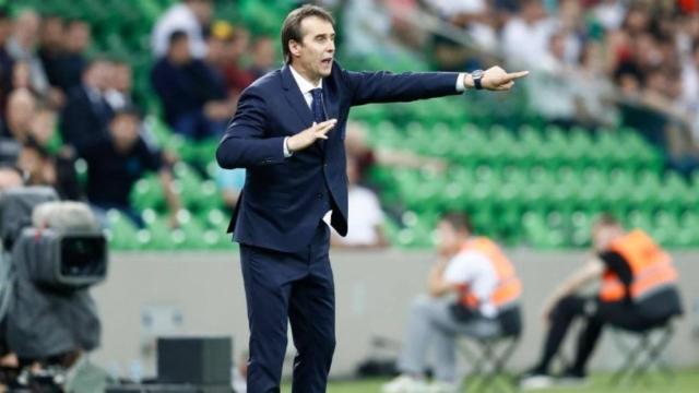 Lopetegui durante un partido de la Selección Española. Foto: Facebook (@sefutbol).