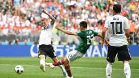 Toni Kroos durante un partido ante México. Foto: fifa.com