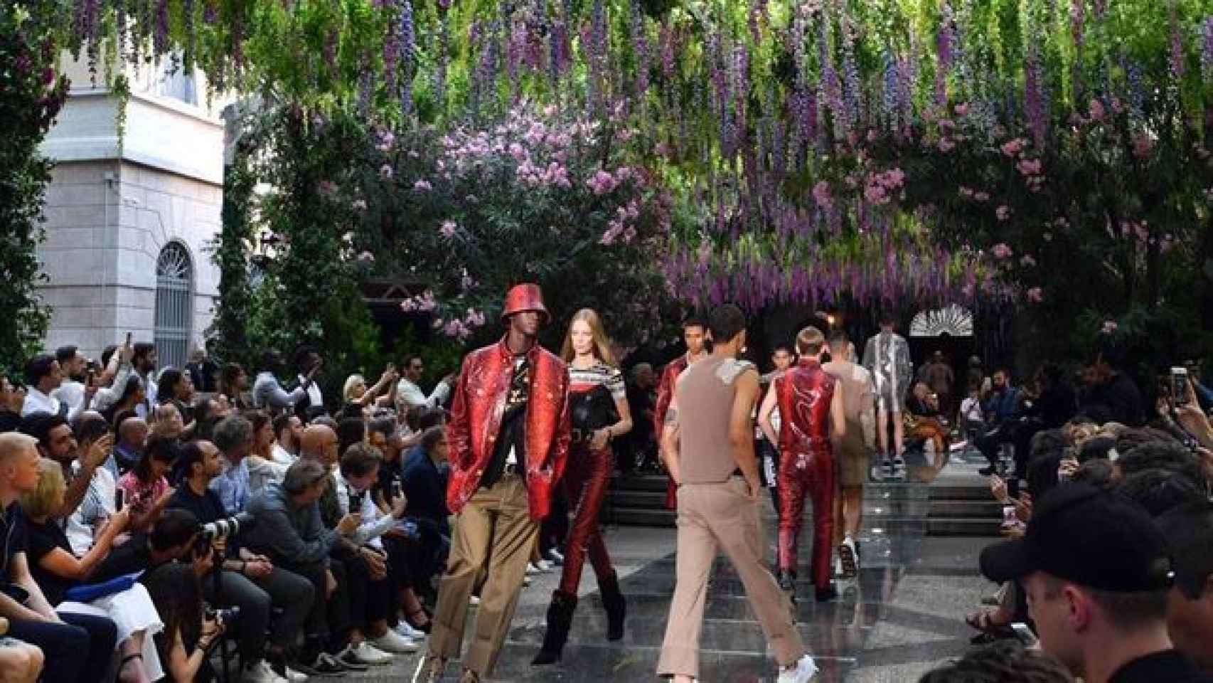 Desfile de Versace en Milán.