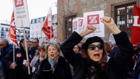 Una de las protestas de los trabajadores del INAEM contra la fusión.