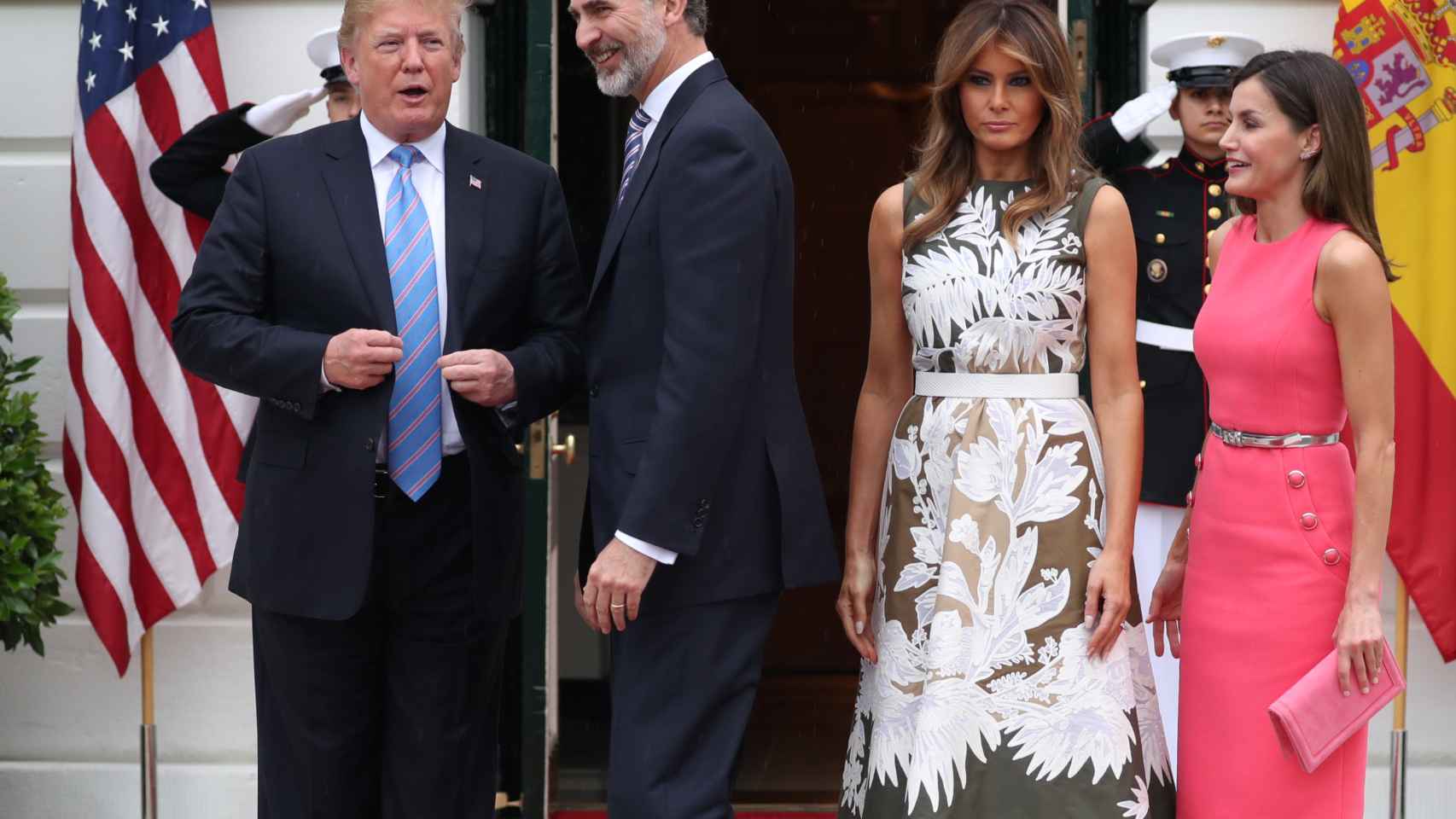 Trump y los Reyes este martes en la Casa Blanca