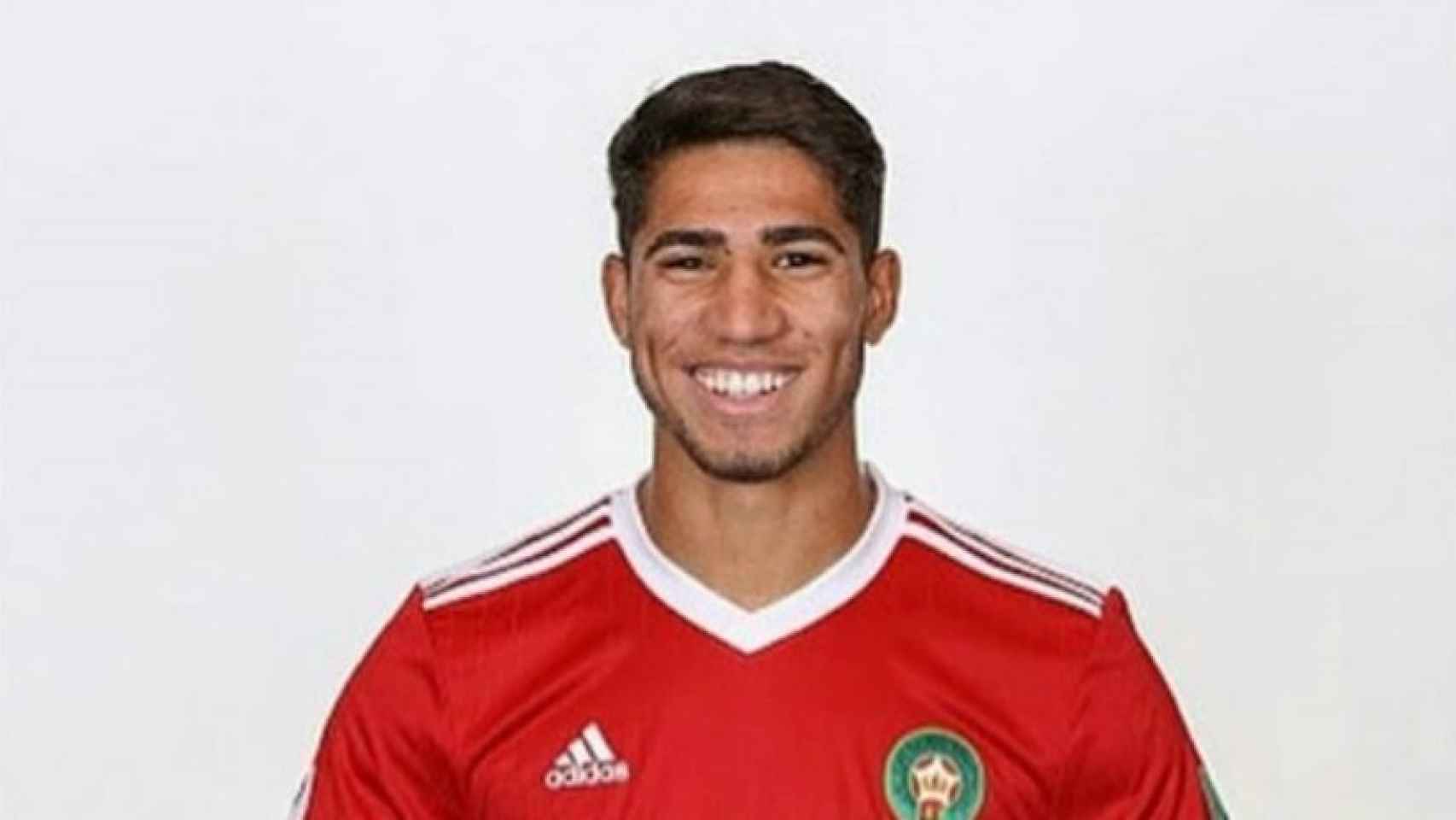 Achraf, con la camiseta de Marruecos. Foto: Instagram (@achrafhakimi)