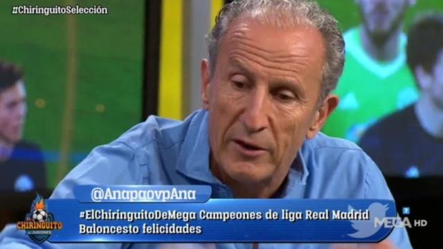 Petón en El Chiringuito. Foto: Twitter (@elchiringuitotv)