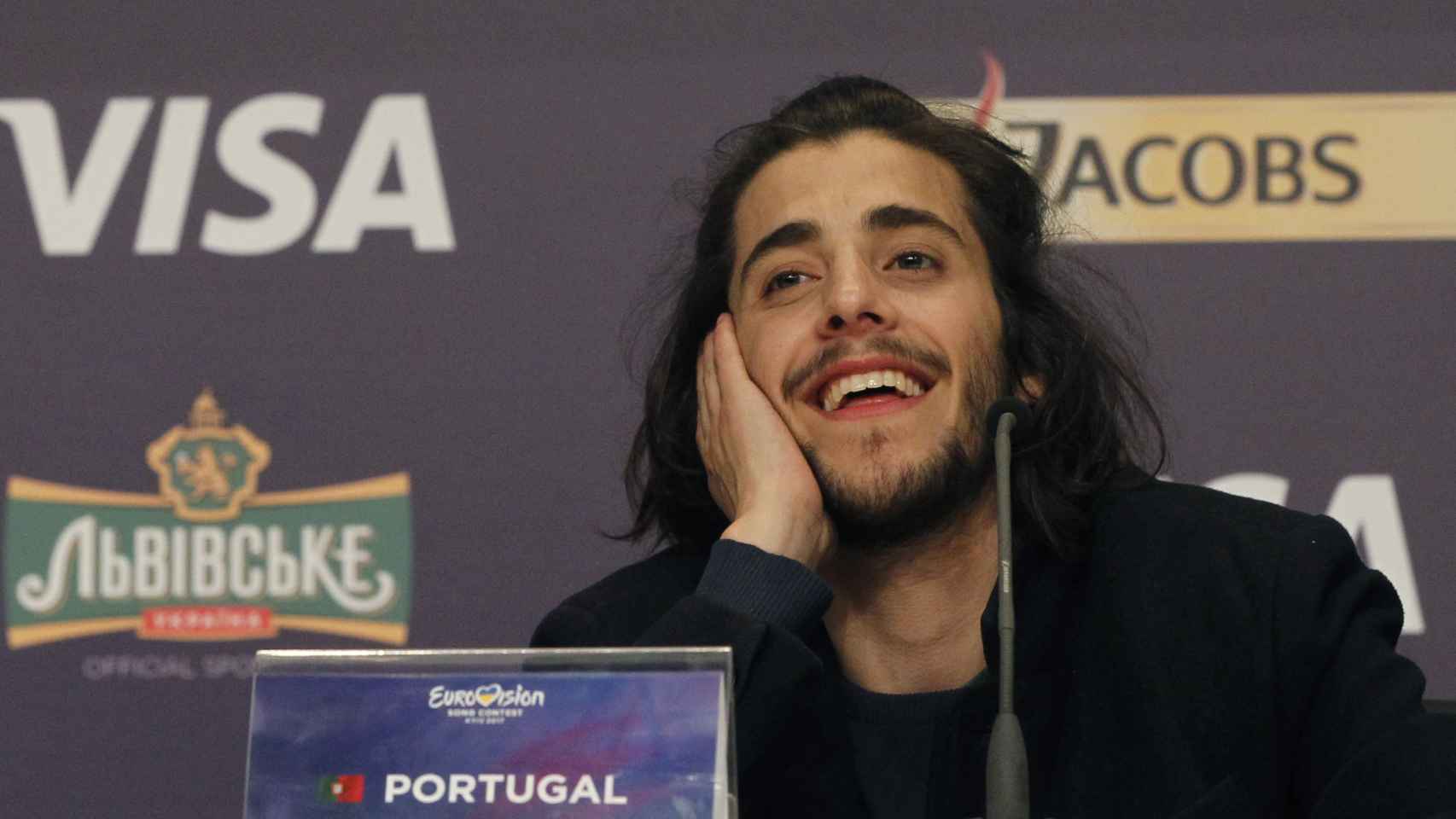 Salvador Sobral  tras ganar Eurovisión.