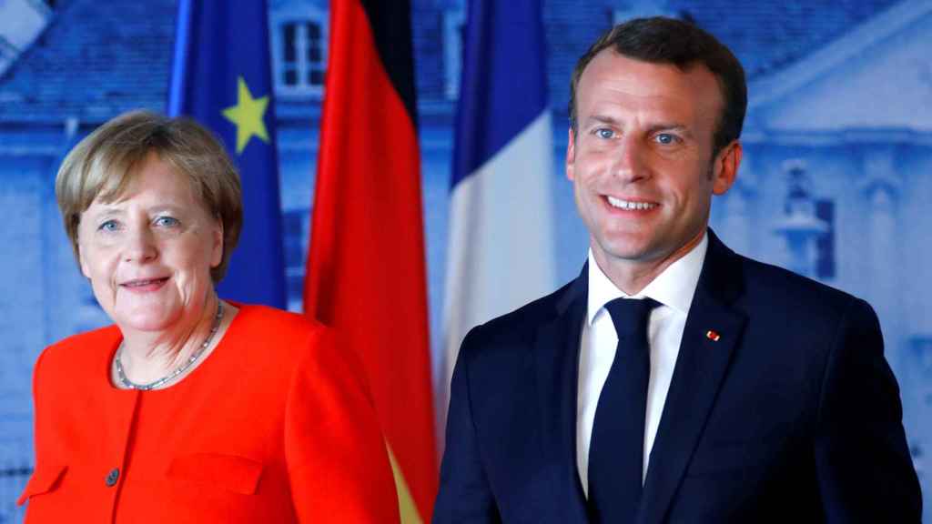 Merkel y Macron, durante la cumbre de Meseberg