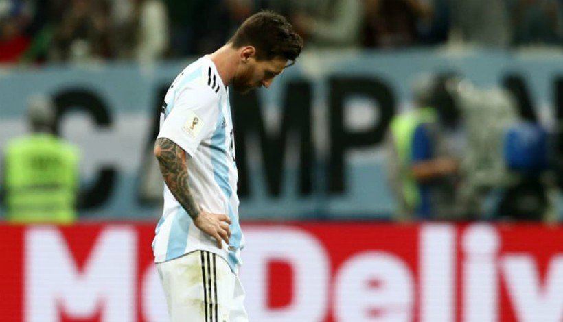 Messi, cabizbajo con Argentina. Foto fifa.com