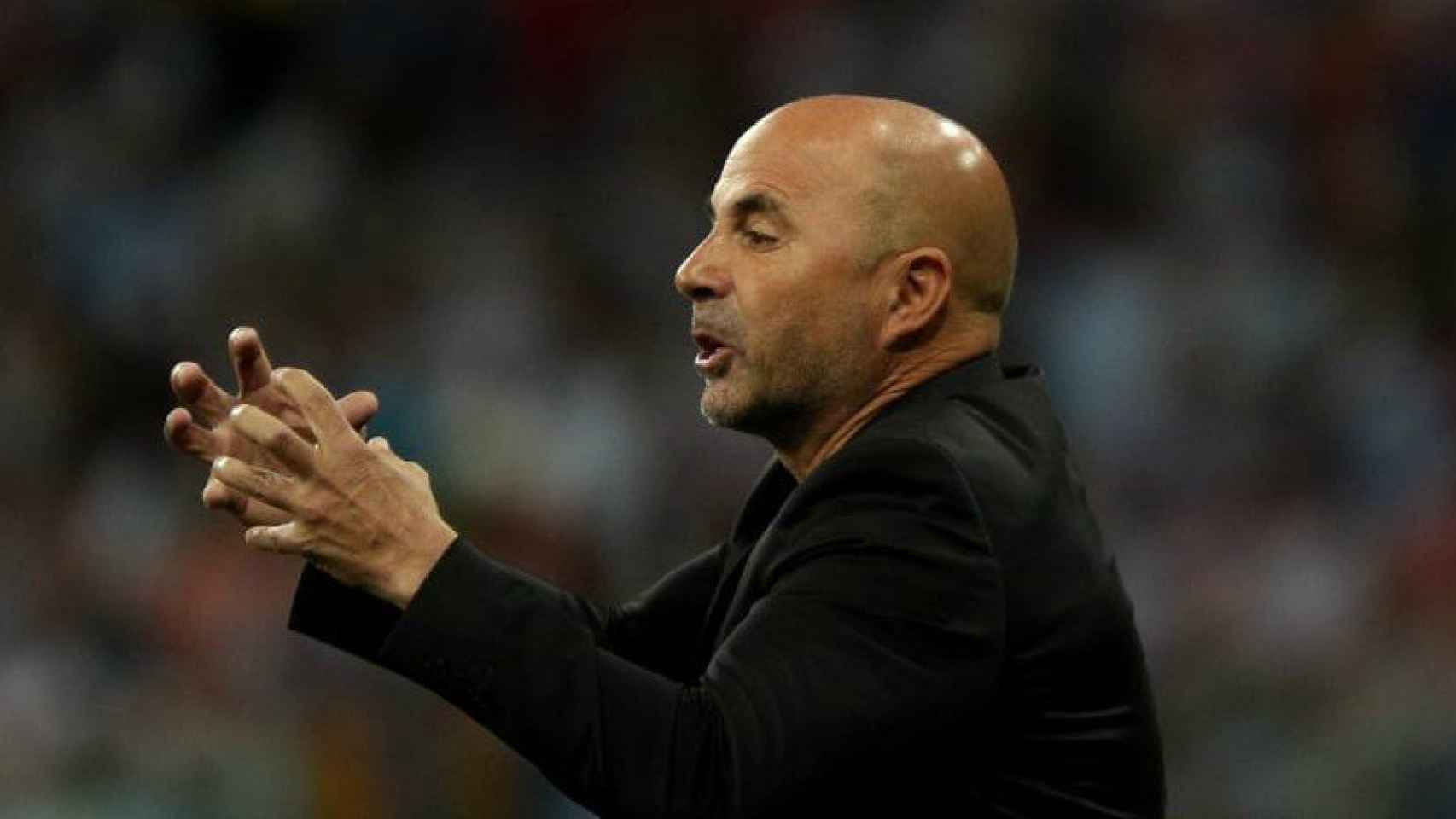 Sampaoli, como entrenador de Argentina. Foto fifa.com