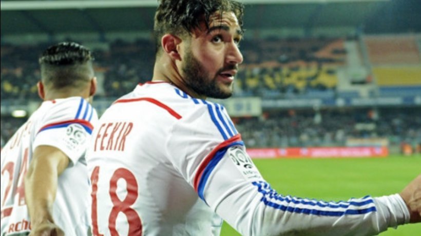 Fekir durante un partido con el Olympique de Lyon. Foto: olweb.fr