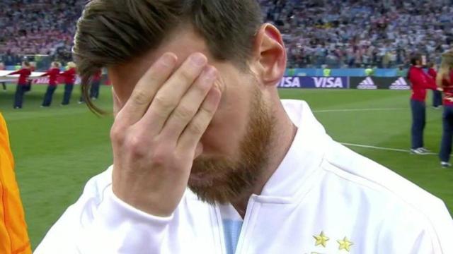 Messi se lamenta