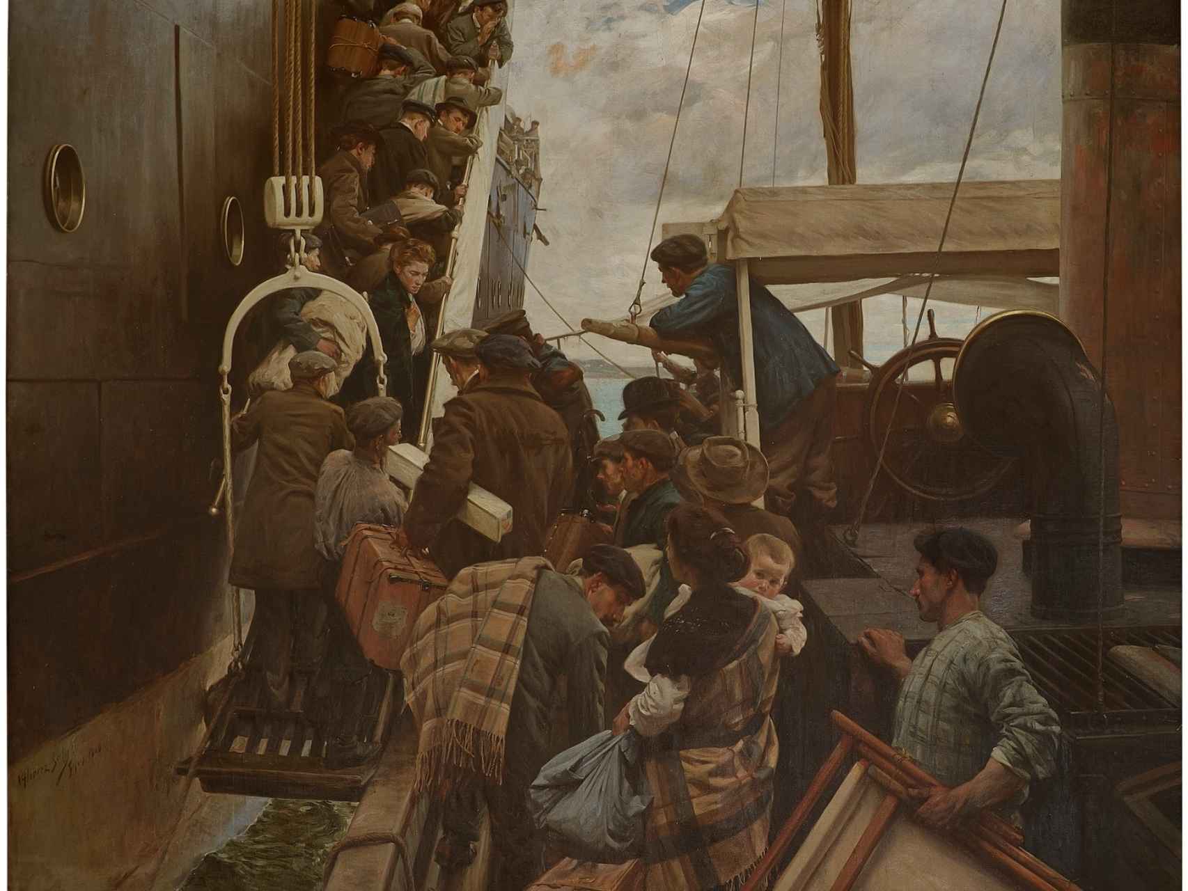 Emigrantes, un cuadro de 1908 que recuerda a 2018.