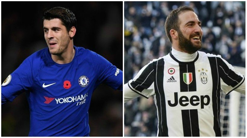 El Chelsea y la Juventus podrían intercambiar a Morata e Higuaín