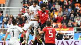 Egipto, contra Uruguay. Foto: Twitter (@fifaworldcup_es)