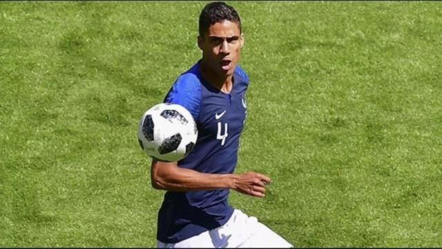 Varane, con la selección francesa