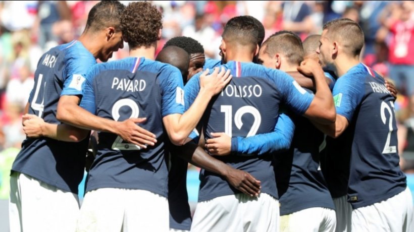 Francia celebra un gol contra Australia. Foto: fff.fr