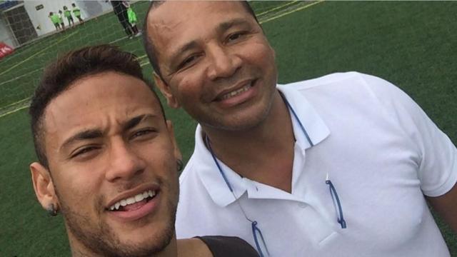 Neymar y su padre. Foto: Instagram (@neymarjr)