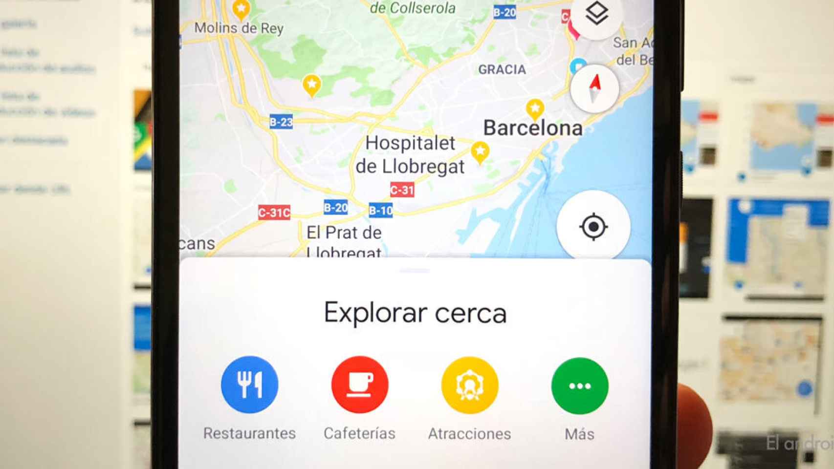 Cómo actualizar Google Maps a la nueva interfaz Material Design