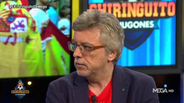 José Damián González en El Chiringuito. Foto: Twitter (@elchiringuitotv)