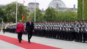 Pedro Sánchez se reúne en Berlín con Angela Merkel