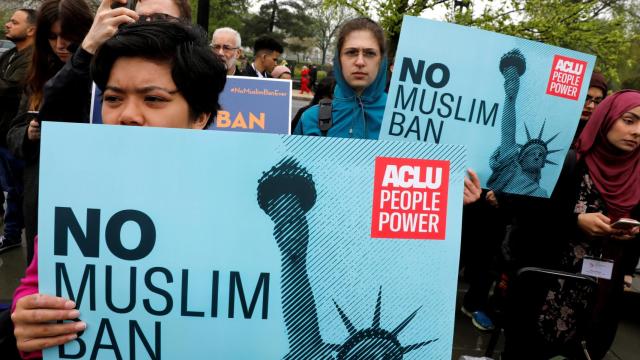 Manifestaciones frente al Tribunal Supremo en Washington