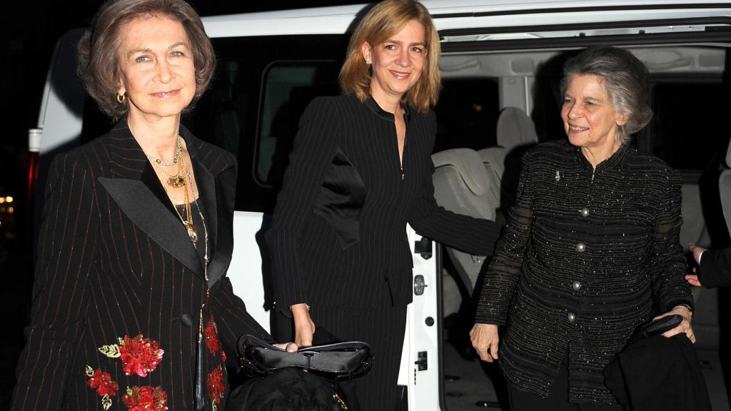 La reina Sofía y la infanta Cristina.