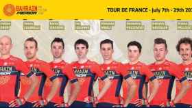 Equipo de Bahrain Merida para el Tour de Francia 2018