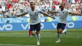 Harry Kane celebra un gol con Inglaterra. Foto Twitter (@England)