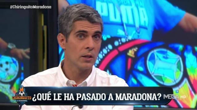 José Luis Sánchez en El Chiringuito. Foto: Twtitter (@elchiringuitottv).