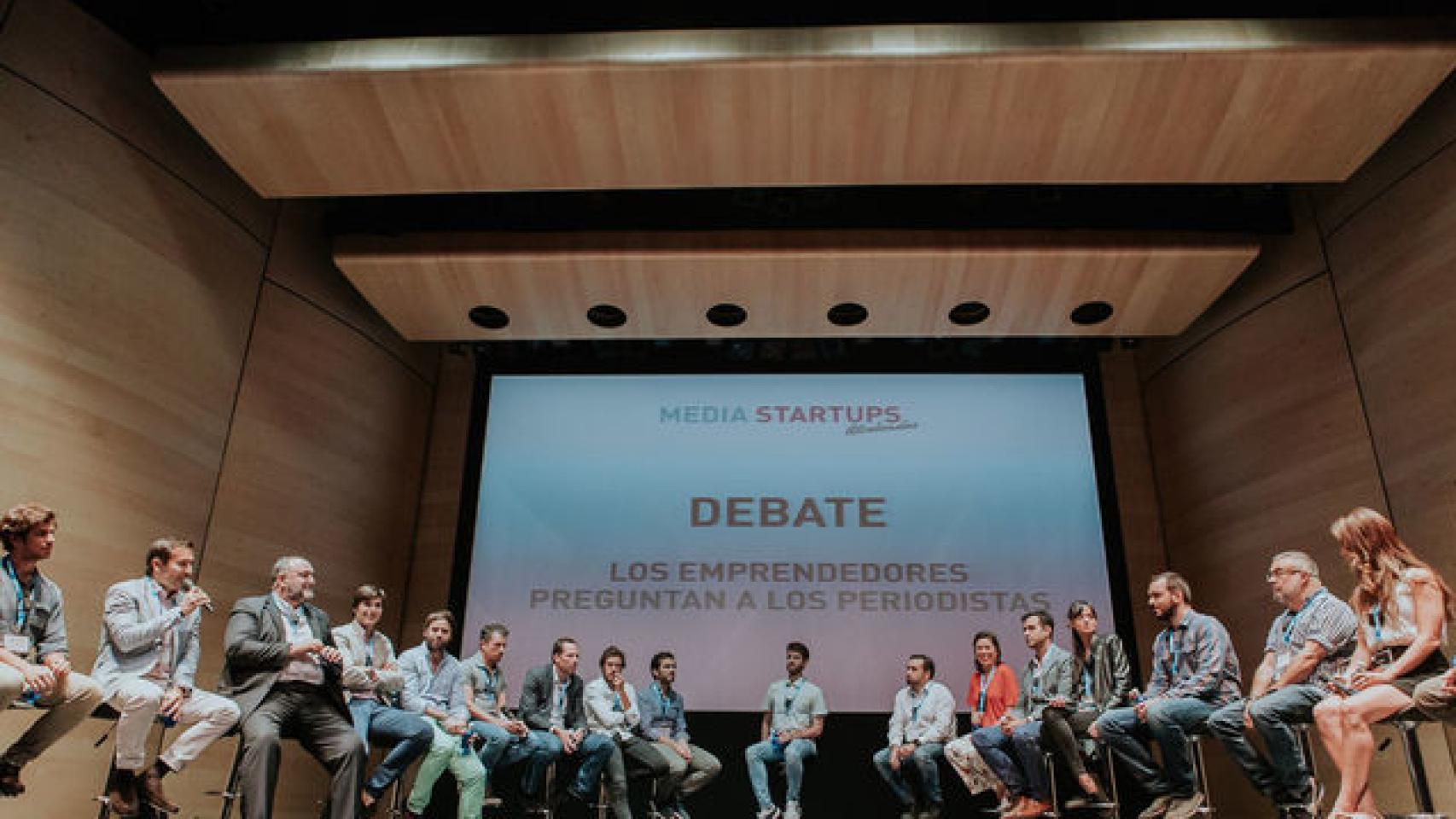 Imagen de una de las mesas de debate del Media Startup Alcobendas.