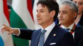 El primer ministro italiano, Giuseppe Conte, a su llegada al Consejo Europeo