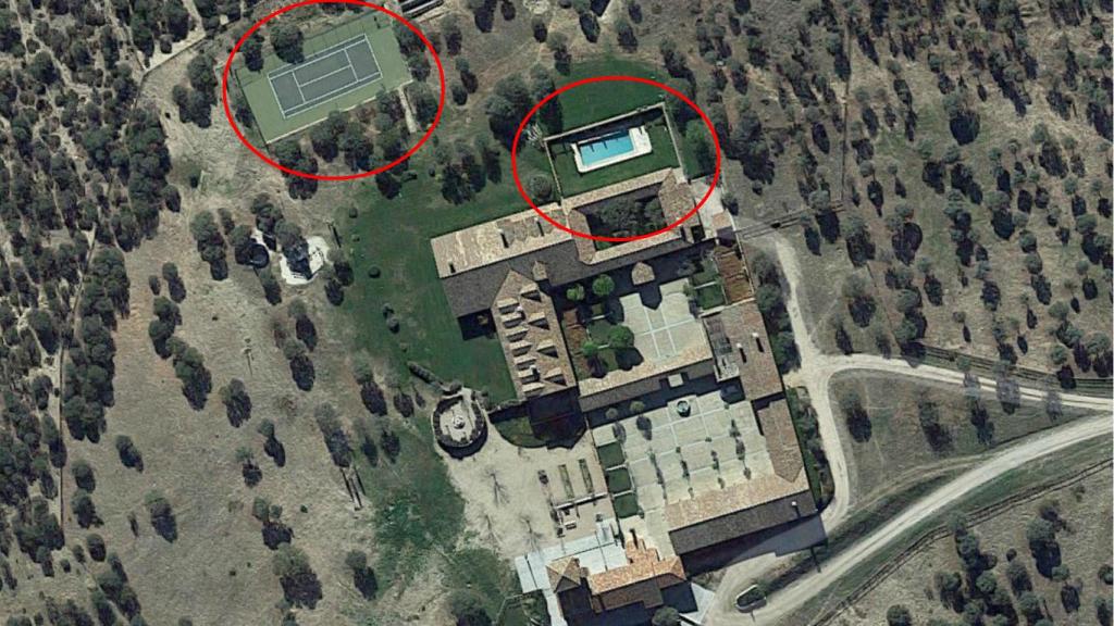 Una imagen de la finca de los amigos de la infanta Elena.