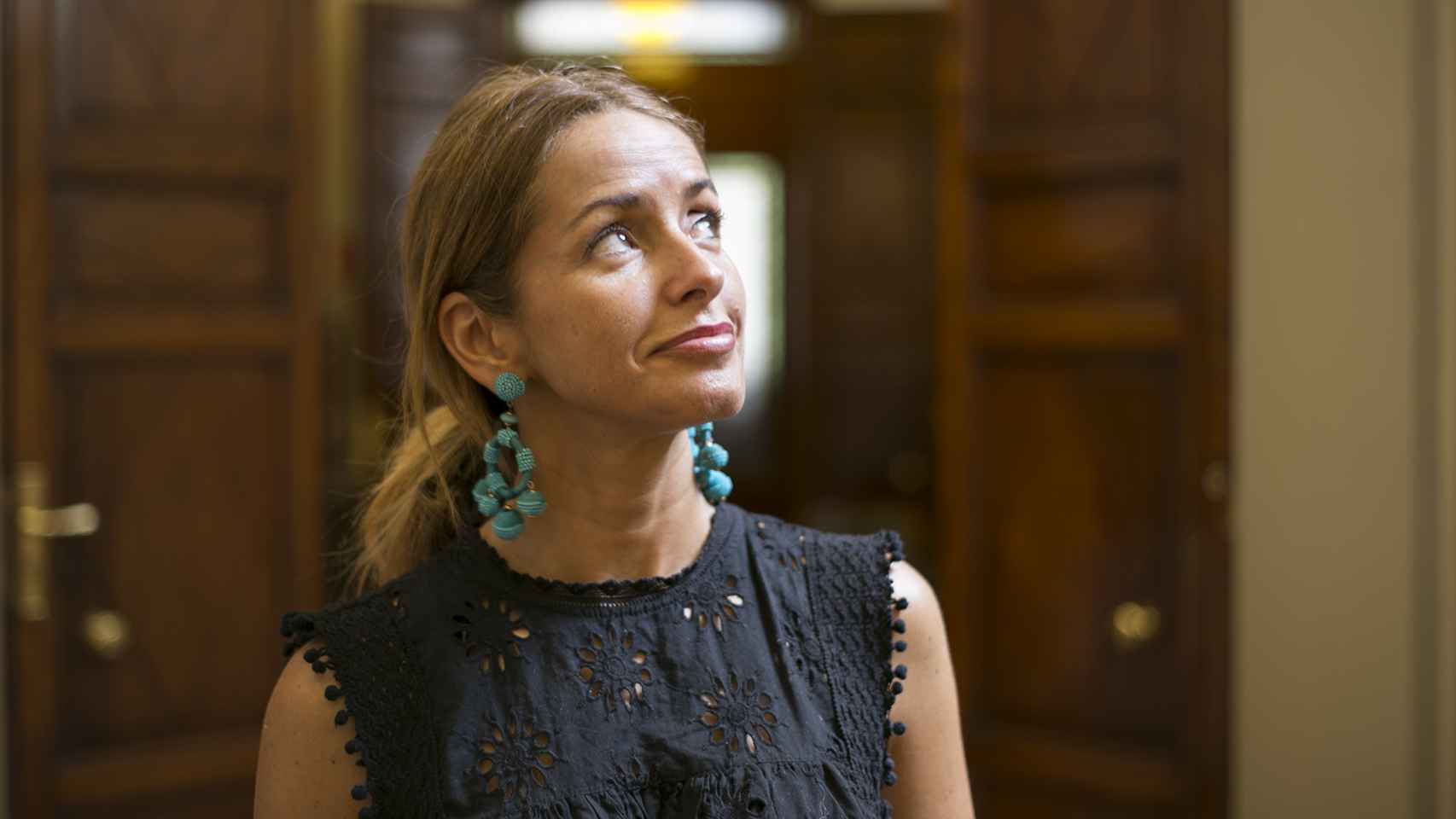 Patricia Reyes, en los pasillos del Congreso.