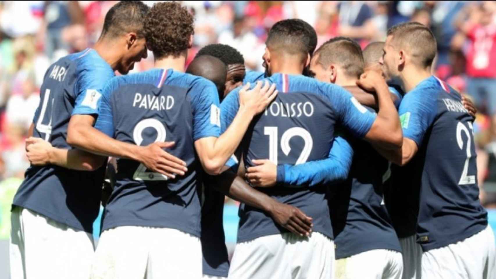 Francia celebra un gol contra Australia. Foto: fff.fr
