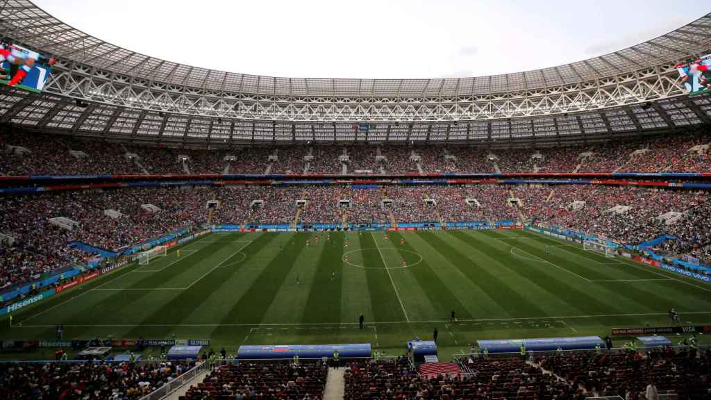 Vista general del Estadio Luzhniki de Moscú