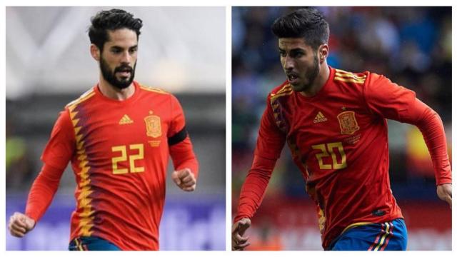 Isco y Marco Asensio, con la Selección.