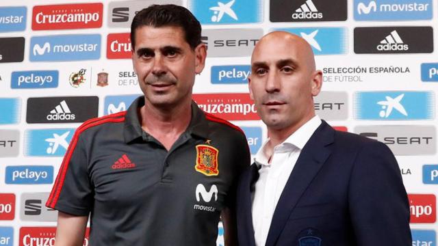 Fernando Hierro y Luis Rubiales