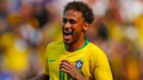 Neymar celebra un gol con Brasil. Foto Instagram (@neymarjr)