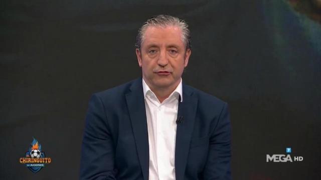 Josep Pedrerol en El Chiringuito. Foto: Twitter (@elchiringuitotv)