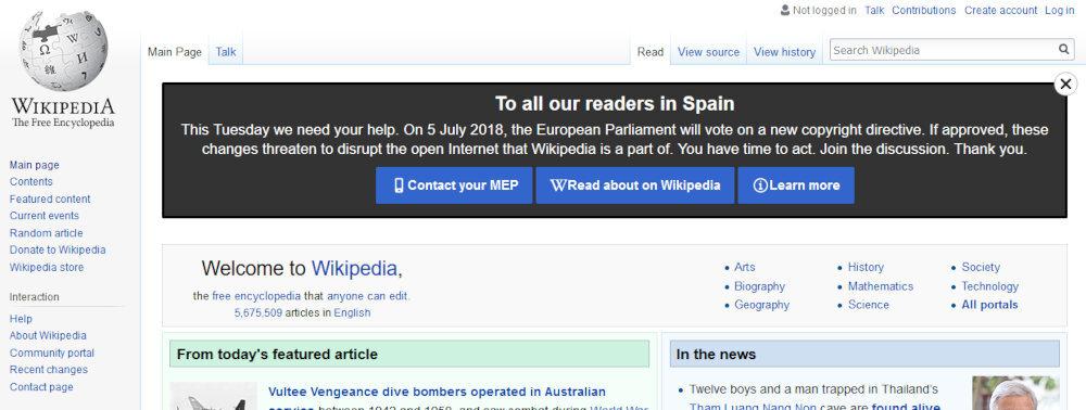 wikipedia italia cierra 2