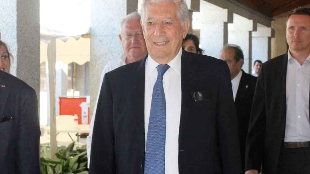 Mario Vargas Llosa durante la presentación de los cursos de verano de la Universidad Complutense de Madrid.