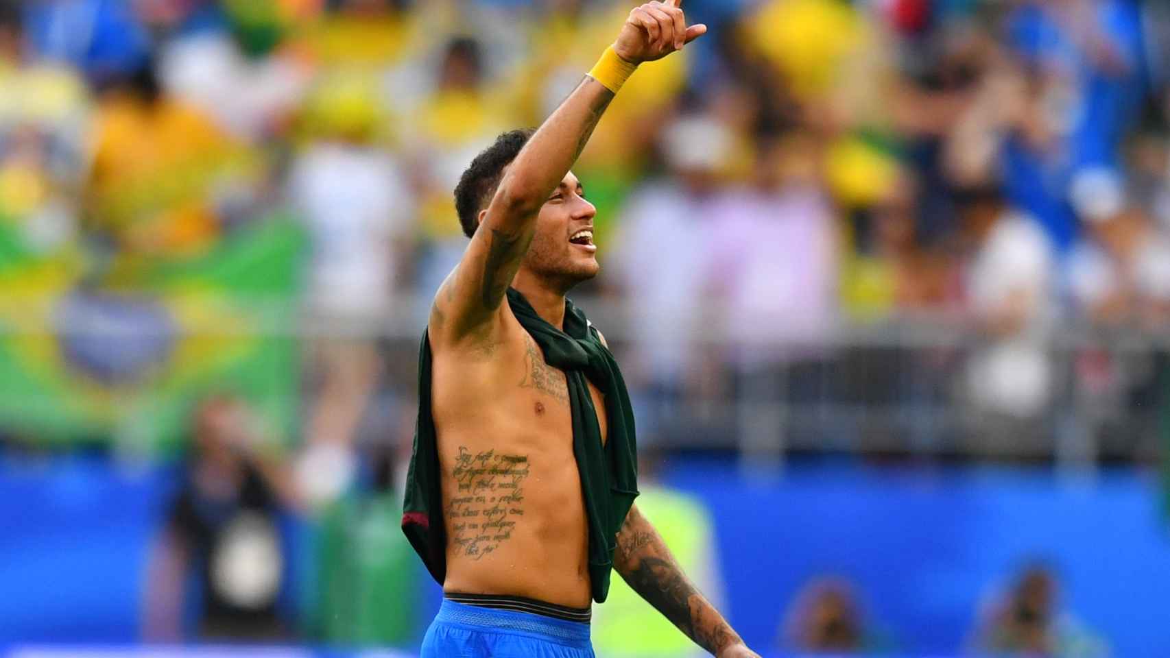 Neymar, tras conseguir el pase a octavos.