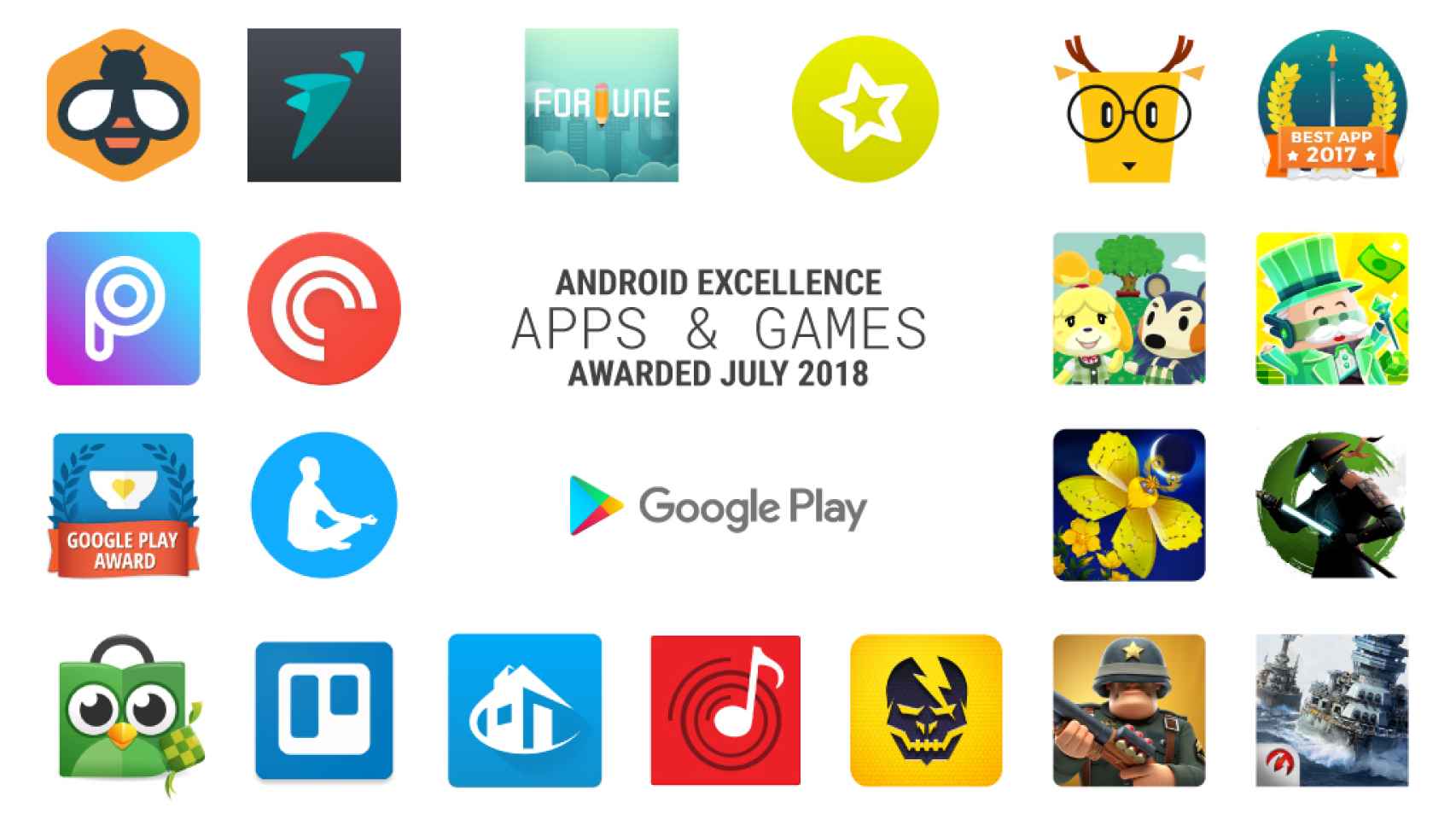 Google elige a las mejores aplicaciones y juegos de julio
