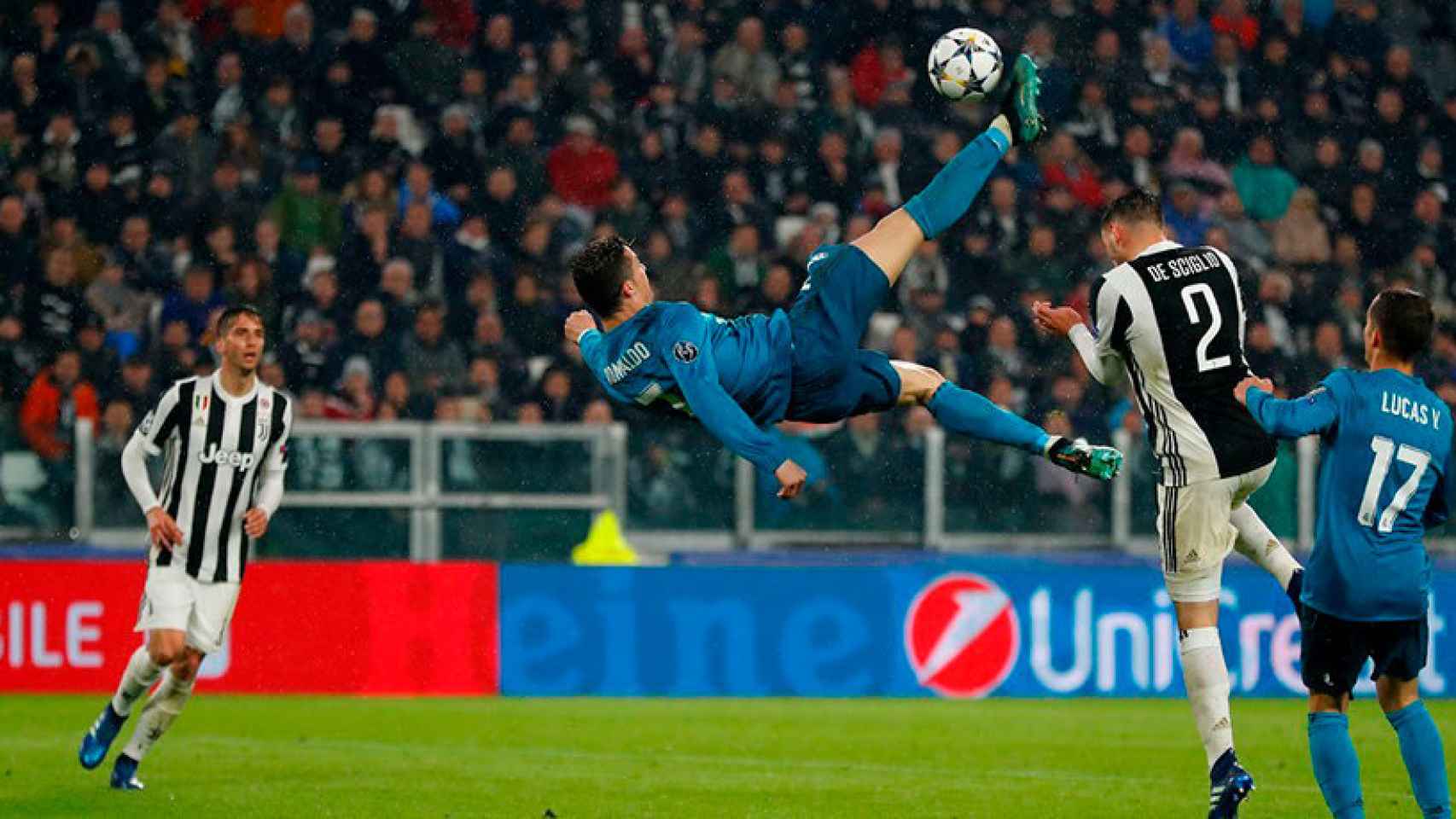 El gol de chilena de Cristiano Ronaldo en Turín
