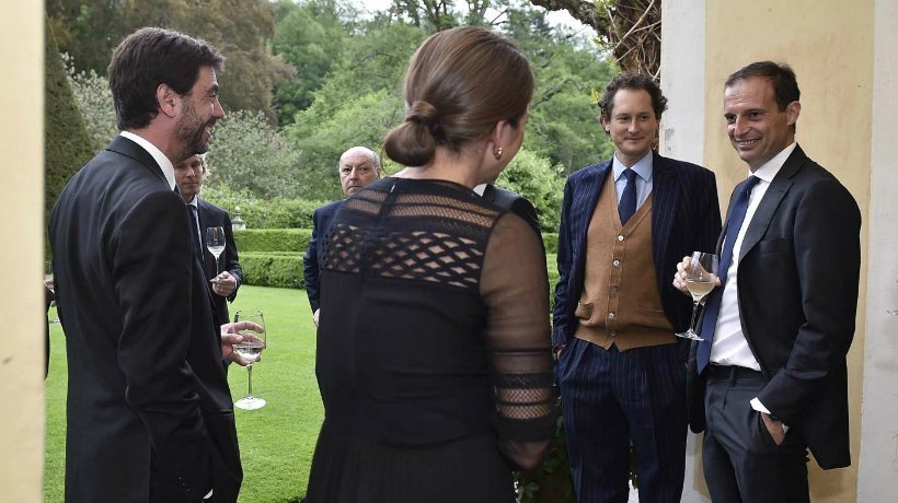 Reunión de la Juventus con Agnelli y Elkann. Foto: Juventus.com